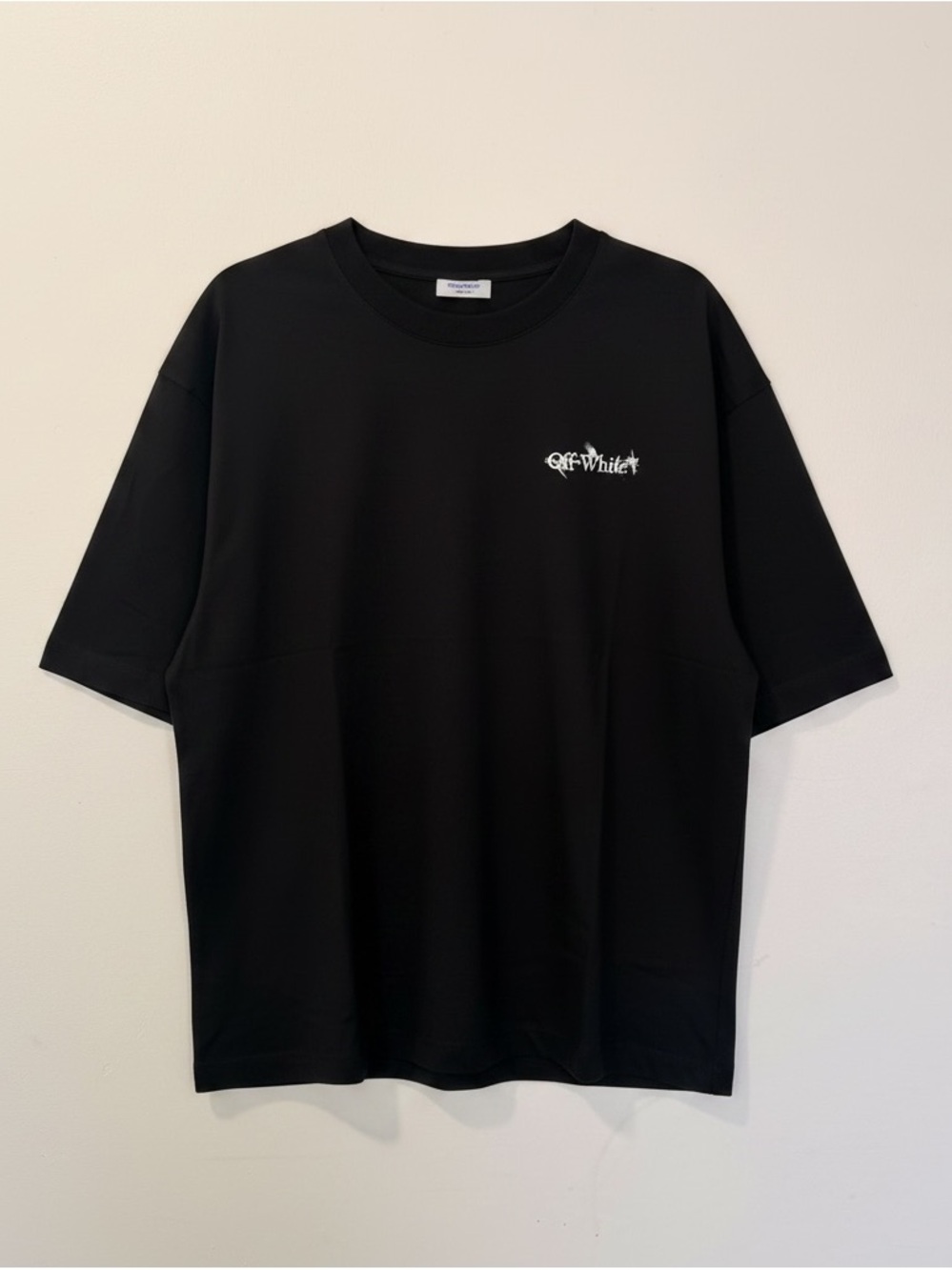 Off-White Black Short Sleeve Logo Tee